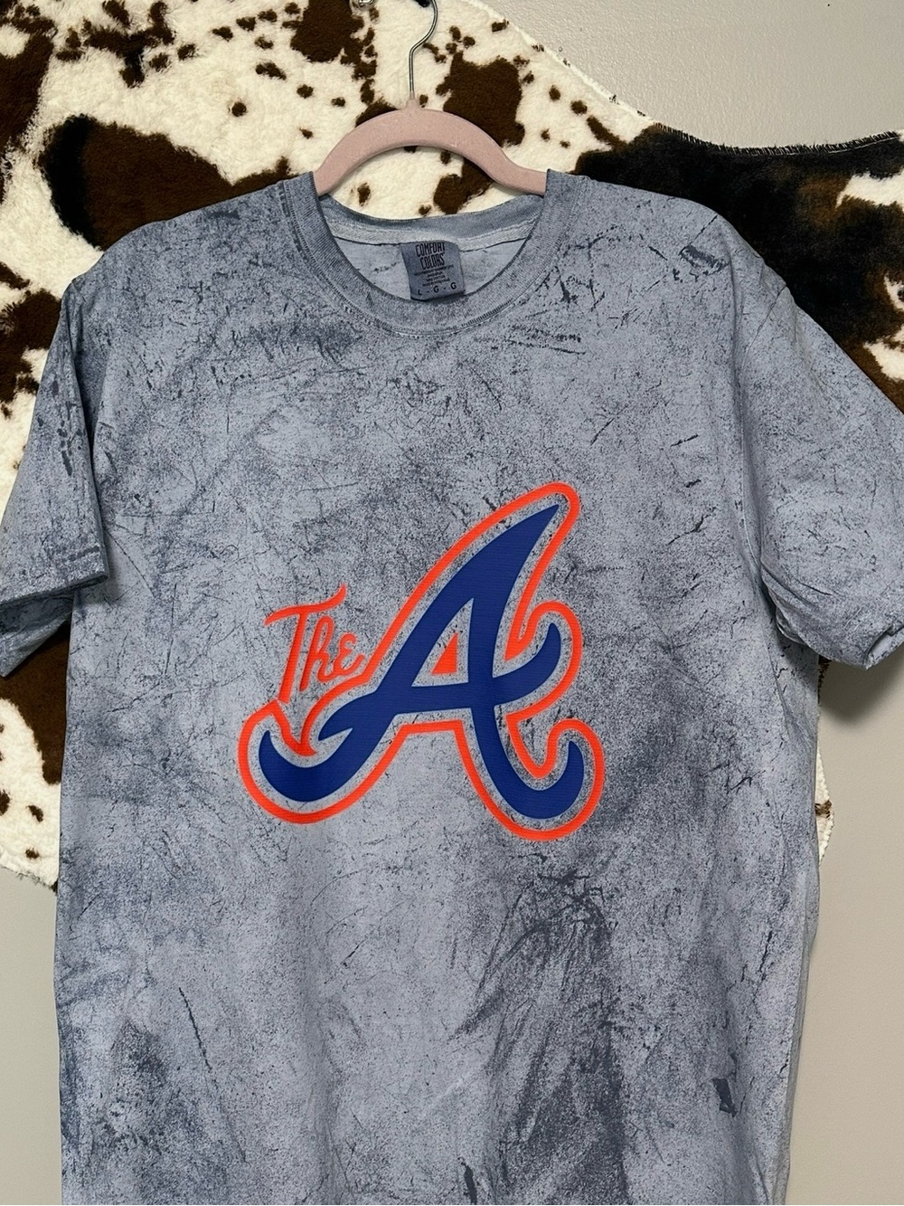 Comfort Colors denim blue Acid-Wash Tee Graphic color blast